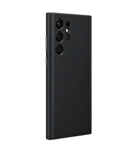 Etui Leather Cover S22 Ultra black 