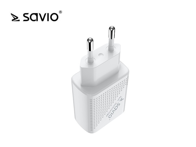 Ładowarka sieciowa SAVIO LA-04 USB Quick Charge Power Delivery 3.0 18W