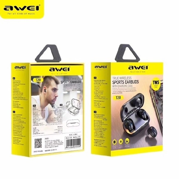 Słuchawki Bluetooth 5.0 T20 TWS stereo + stacja dokująca Czarny