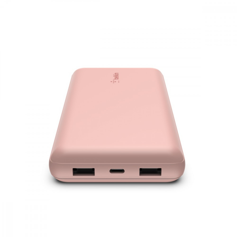 PowerBank 20 000mAh 15W USB-A/USB-C różowe złoto 