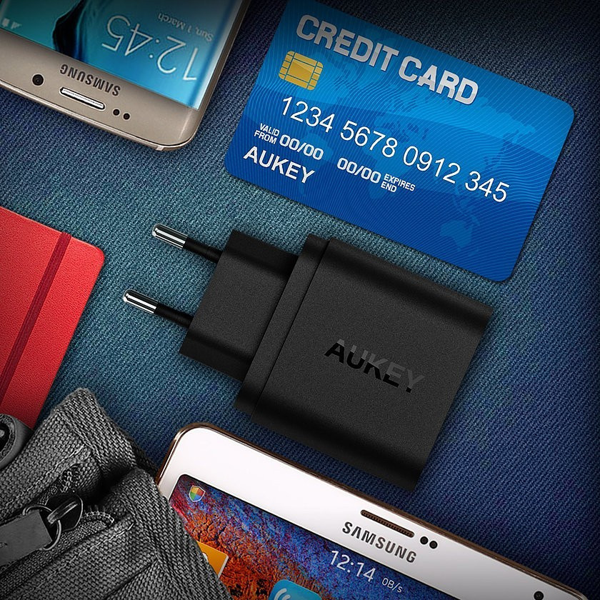 Ładowarka sieciowa PA-T16  2xUSB Quick Charge 3.0 6A 36W