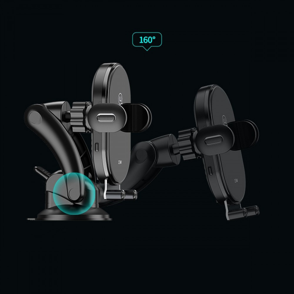 Uchwyt indukcyjny 15W Automatic US-CD131 na szybę lub deskę      samochodowy czarny CD131ZJ01 