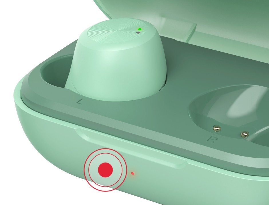 Słuchawki dokanałowe BT TW Spirit Chop miętowe