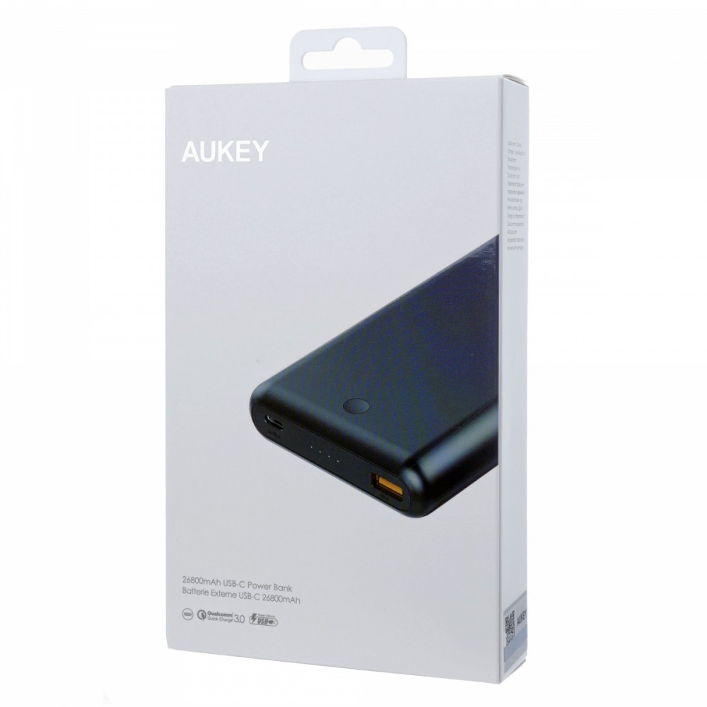 PB-XD26 Black ultraszybki Power Bank | 26800 mAh | 2xUSB | 6A | Quick Charge 3.0 | Power Delivery | kabel USB-C