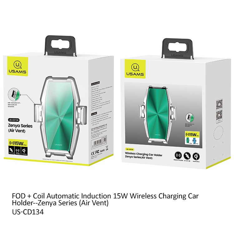 Uchwyt indukcyjny CD134 15W Automatic Srebrny