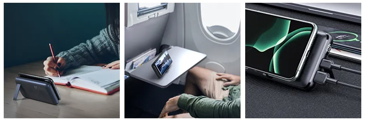 PB-WL03 ultraszybki Power Bank | 20000 mAh | bezprzewodowe ładowanie Qi | LED | Power Delivery 3.0 | Quick Charge 3.0 | 22.5W