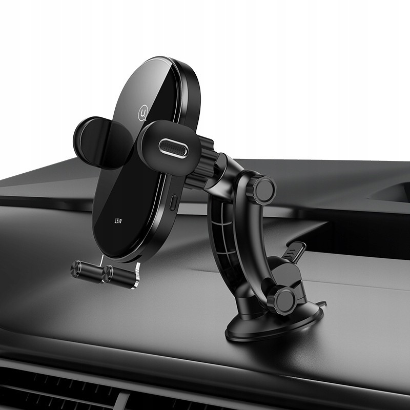 Uchwyt indukcyjny 15W Automatic US-CD131 na szybę lub deskę      samochodowy czarny CD131ZJ01 