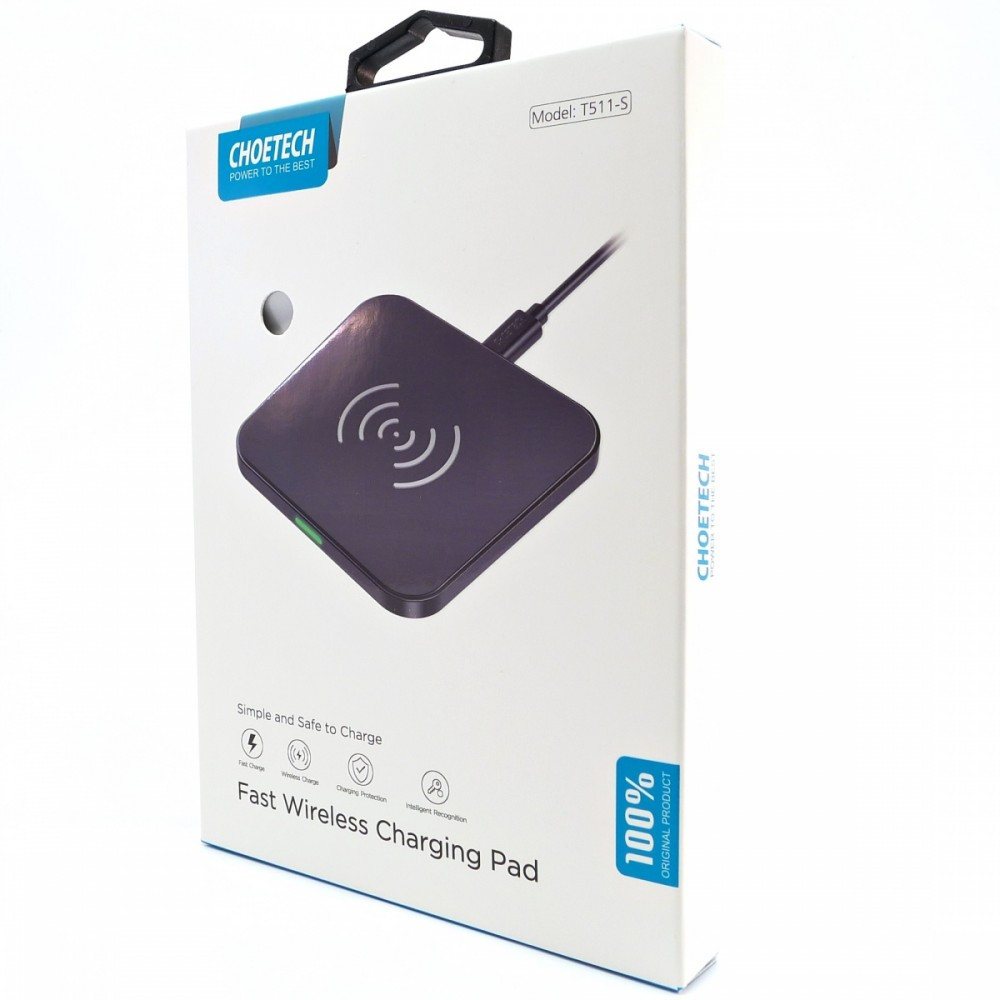 T511-S Black Ładowarka bezprzewodowa indukcyjna 10W 2A