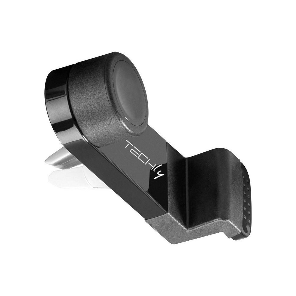 Uchwyt do smartfona nawigacji GPS do kratki nawiewu, obrotowy czarny