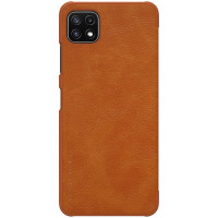 Etui Qin Leather Samsung Galaxy A22 5G Brązowe