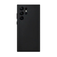 Etui Leather Cover S22 Ultra black 