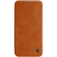 Etui Qin Leather Apple iPhone 12 Mini Brązowe