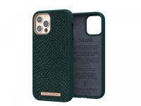 Etui z islandzkiej skóry łososia do iPhone 12 / 12 Pro zielone